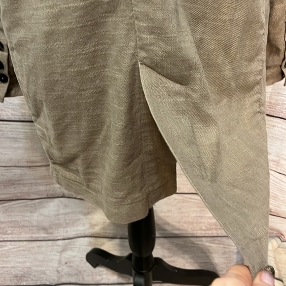 Soft Surroundings Sheridan Blazer Linen Blend Pockets One Button XS Oversized - Picture 9 of 13